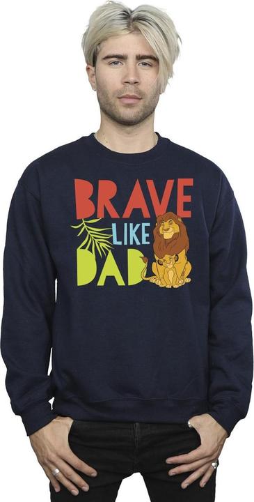 Actual product image Disney Mens The Lion King Brave Like Dad Sweatshirt (S)