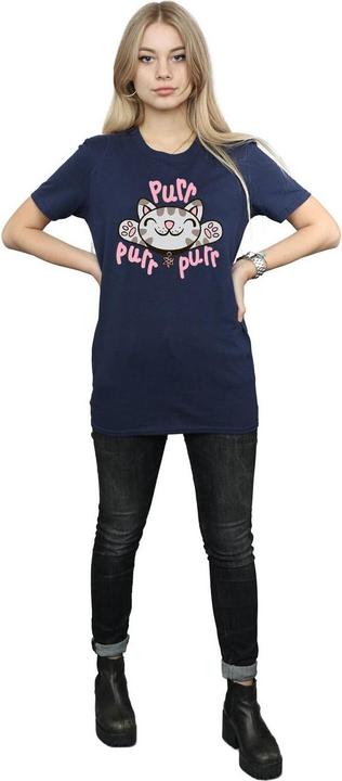 Actual product image Big Bang Theory Womens/Ladies Soft Kitty Purr Cotton Boyfriend T-Shirt (S)