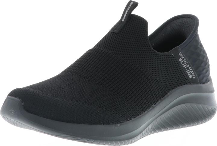 Skechers 149708/BBK Ultra Flex 3.0-Cozy Streak Damen Sneaker Turnschuhe Slipper VEGAN schwarz