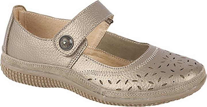 Image du produit Boulevard Chaussures Maryjan d'été avec perforation et fermeture Velcro Largeur (38)