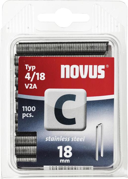 Produktbild Novus Schmalrückenklammern 4/18 V2A