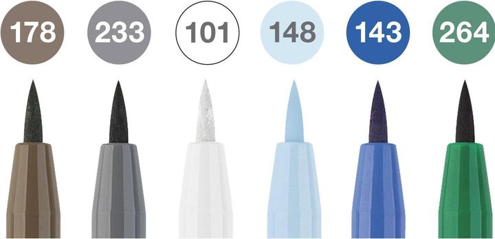 Image du produit Faber-Castell Crayon à encre de Chine PITT Artist Pen hiver 6 pièces (Multicolore, 6 x)