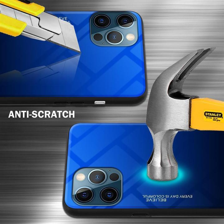 Image du produit Cadorabo Couverture en verre TPU 2 couleurs (Apple iPhone 12 Pro Max)