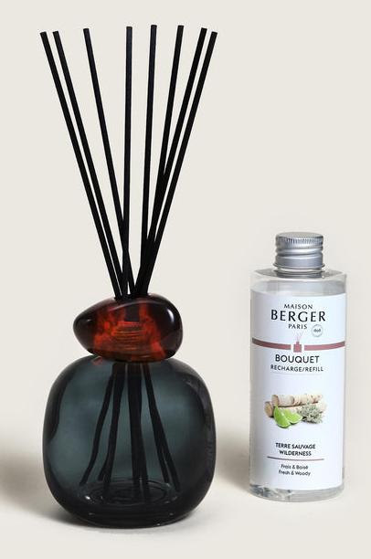 Produktbild Maison Berger Duftstäbchen Minéral + 180 ml Terre Sauvage, Schwarz (180 ml)