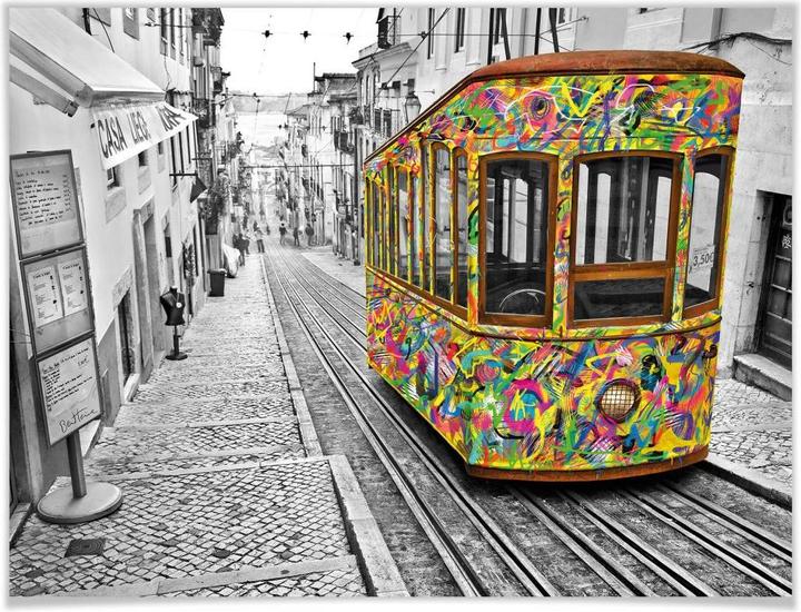 Image du produit Trenddeko Ben Heine - Tram à Lisbonne (60 x 50 cm)
