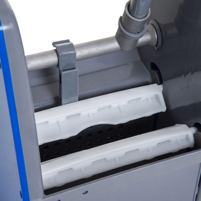 Actual product image Swisshandel24 Cleaning trolley Cleaning trolley Mopping trolley with 2 buckets System trolley with 4 (1 pcs.)