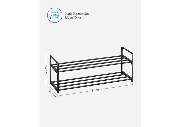 Image du produit Songmics Étagère à chaussures (92 x 30 x 34 cm)