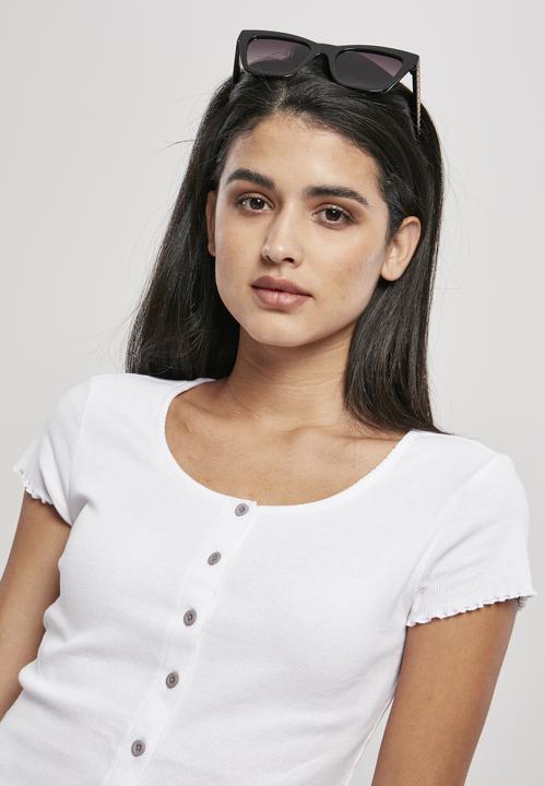 Image du produit Urban Classics Ladies Cropped Button Up Rib Tee (M)