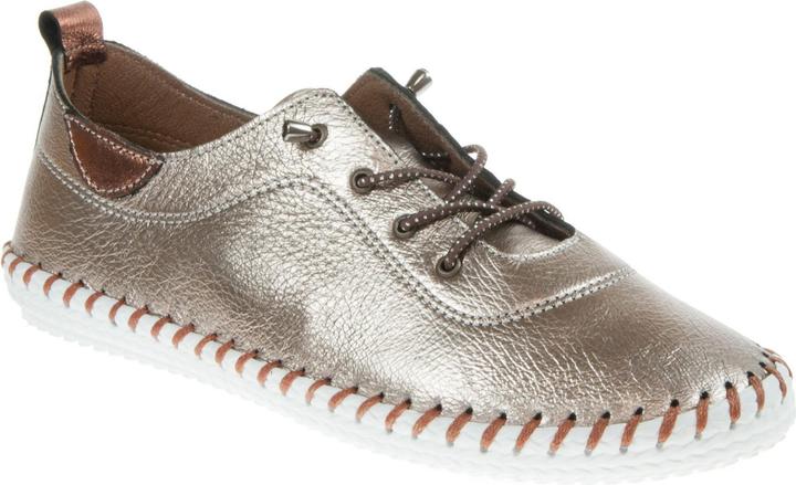 Produktbild Lunar Leinenschuhe St Ives Metallic Leder (39)