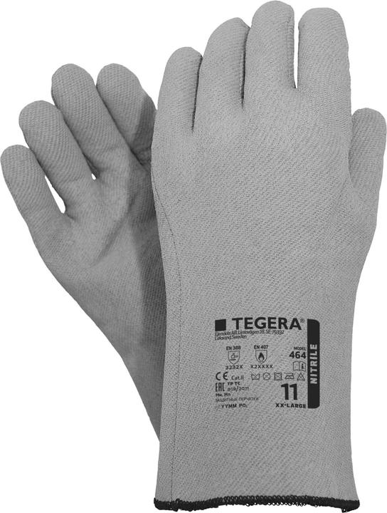 Immagine prodotto Tegera Ejendals 464, Guanti da officina, Grigio, Adulto, Adulto, Cotone, Schiuma di nitrile (10)