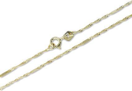 Brilio Gold chain Lambada with plates 45 cm 271 115 00249