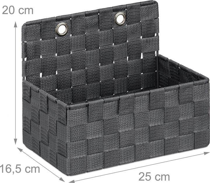 Produktbild Relaxdays Aufbewahrungskorb (1 x, 25 x 15 x 20 cm)