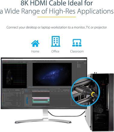 Actual product image StarTech HDMM21V3M HDMI Cable HDMI Type A (Standard) (3 m, HDMI)