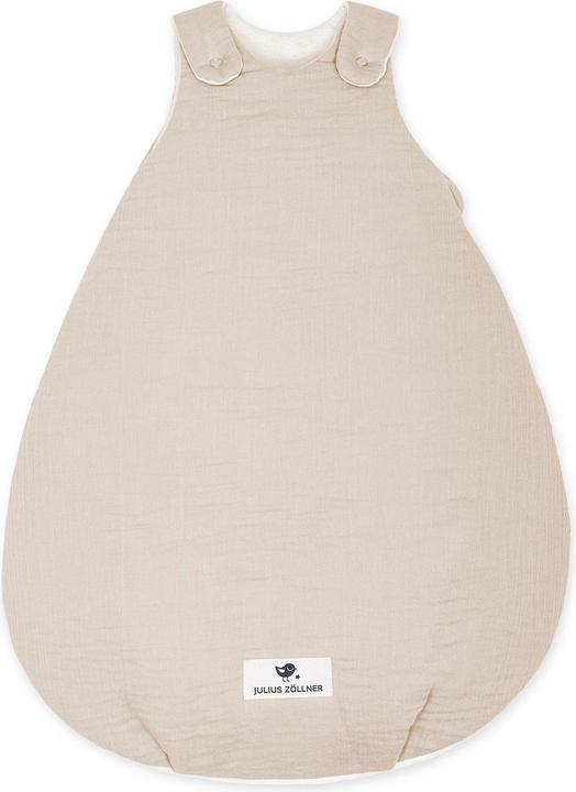 Julius Zöllner Sac de couchage bébé toute l'année Mousseline Sable Gr. 62/68 (68 cm)