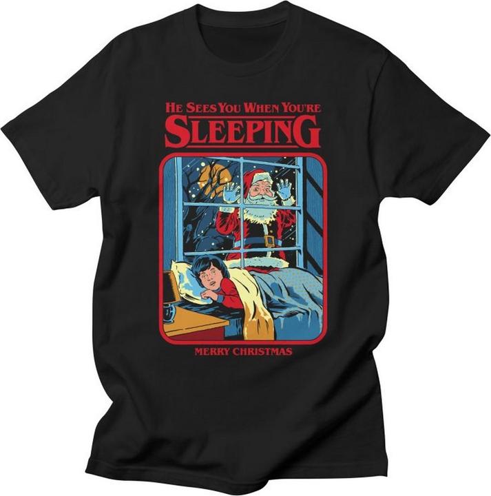 Steven Rhodes He Sees You When You're Sleeping TShirt (S)