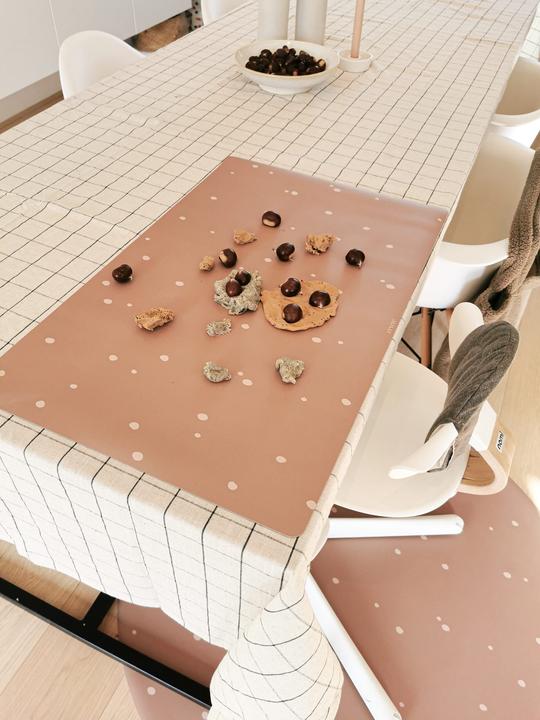 Actual product image Eeveve Placemat and Craft Mat XL Children "Dots Cinnamon