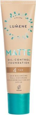 Lumene Matte Oil-Control Foundation Spf20 4 Tan 30ml