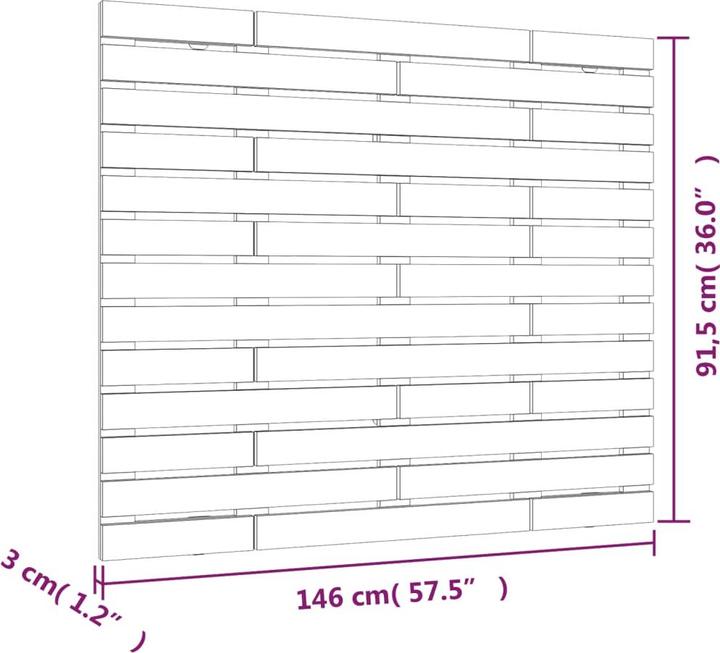 Image du produit VidaXL Oksiutka (146 x 3 x 91,5 cm)