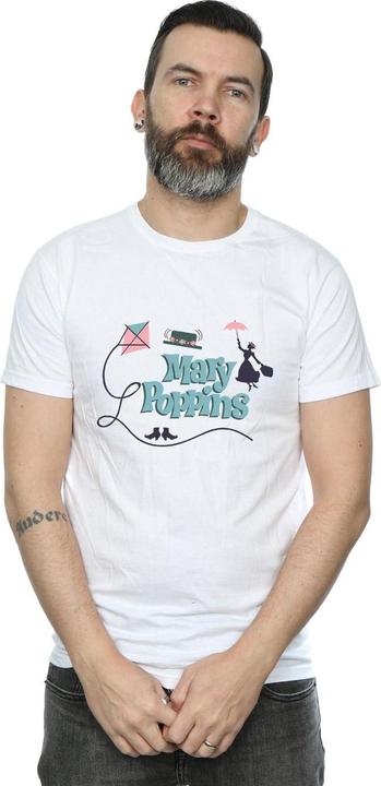 Actual product image Disney Mens Mary Poppins Logo T-Shirt (L)