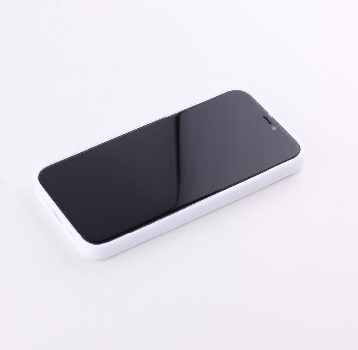 Immagine prodotto PhoneLook Coque Silicone rigide blanc Arancione brillante (Apple iPhone 12 mini)