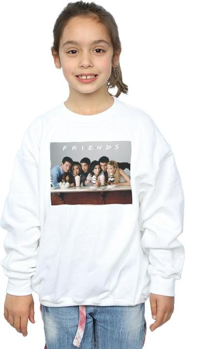 Actual product image Friends Girls Group Photo Milkshakes Sweatshirt (140, 146)