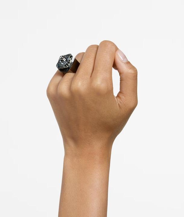Image du produit Swarovski Numina bague cocktail octogone coupe noire (64)