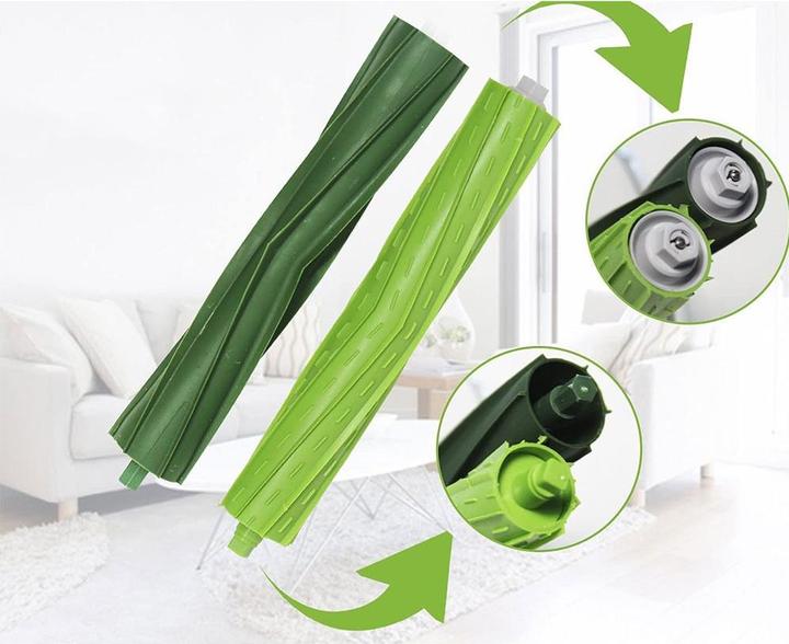 Immagine prodotto Werkstein Ersatz Gummi Lamellen Bürsten für iRobot Roomba Staubsauger Roboter - 2er Set