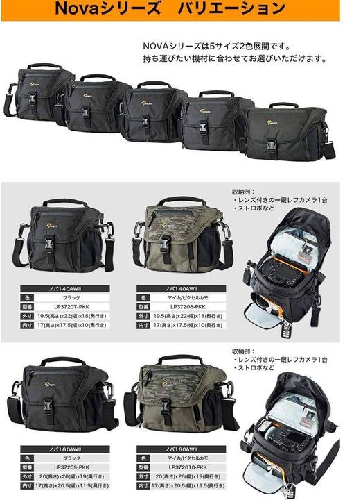 Actual product image Lowepro Nova 200 AW II (Lens bag, Camera shoulder bag, 25 l)