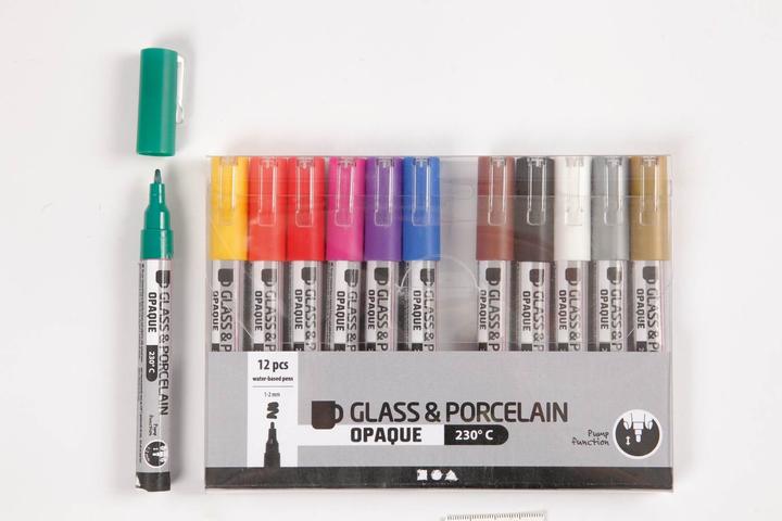 Produktbild Creativ Company Porzellanmarker und Glasmarker (Mehrfarbig, 2 mm, 12 x)