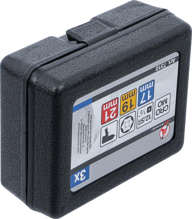 Actual product image BGS Force-protection set (17 mm, 19 mm, 21 mm)