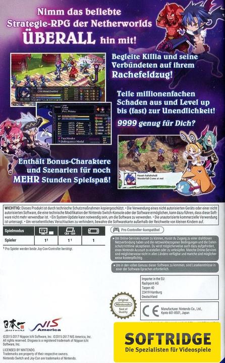 Actual product image Game Disgaea 5 - Complete Edition, Switch (Switch, Multilingual)