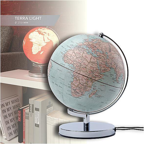 Immagine prodotto emform Globo illuminato Terra azzurro/argento (25 cm)