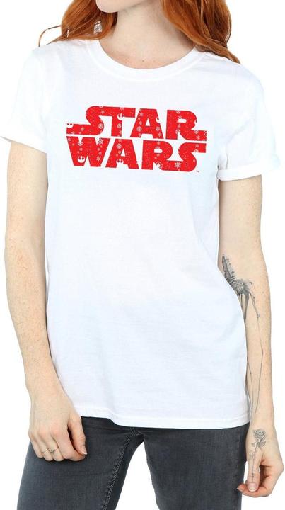 Immagine prodotto Star Wars Christmas Logo Maglietta Ampia Donna (S)