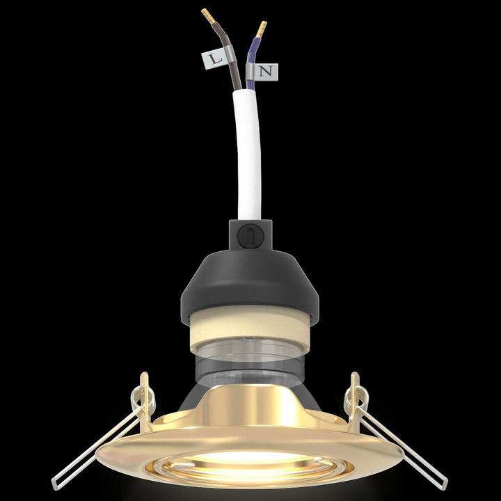 Image du produit VidaXL Lampen Set von 12 Gold Metall, Kunststoff 9 cm Leichtes Gewicht (GU10)