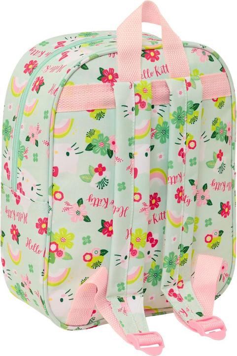 Produktbild Hello Kitty Schulrucksack grün Rosa 22 x 27 x 10 cm 3D