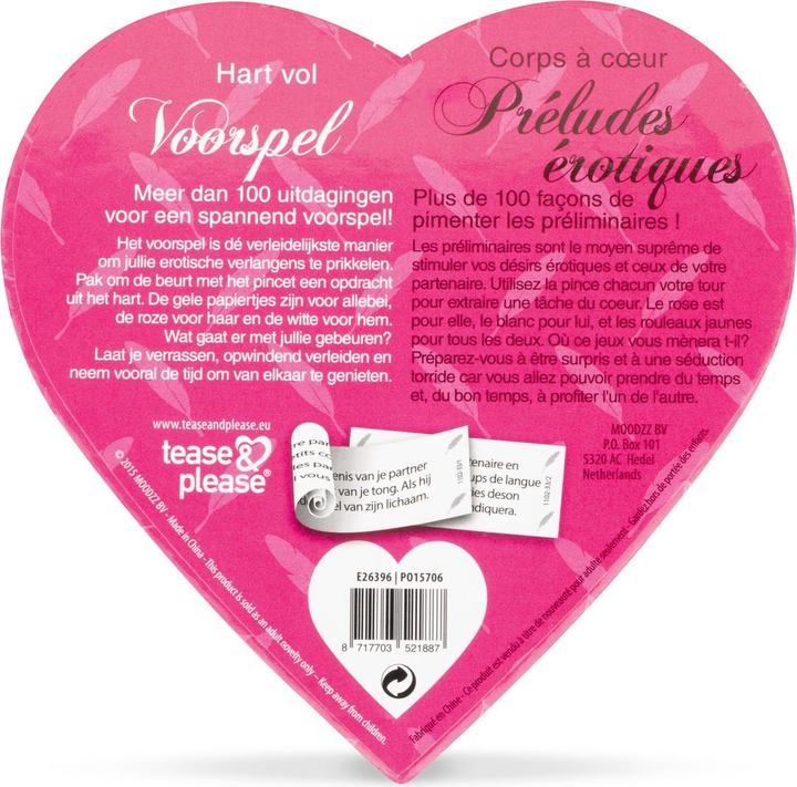 Immagine prodotto tease & please Hart Vol Voorspel (Altra, Francese, Olandese)
