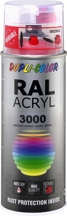 Produktbild Dupli-Color Acryllack glänzend RAL 3000 feuerrot (Feuerrot, 0.40 l)
