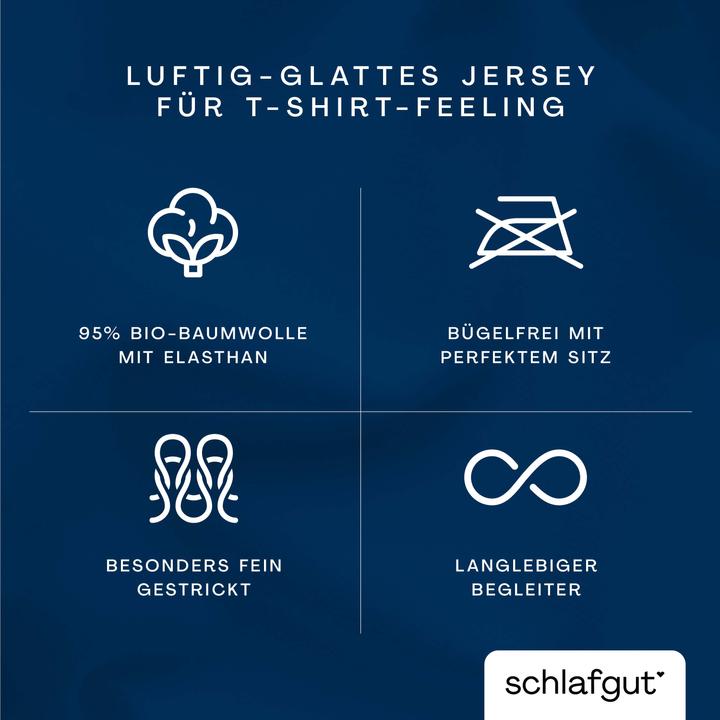 Valeurs nutritives et ingrédients schlafgut Knitted Jersey (Housse de couette, 155 x 220 cm)