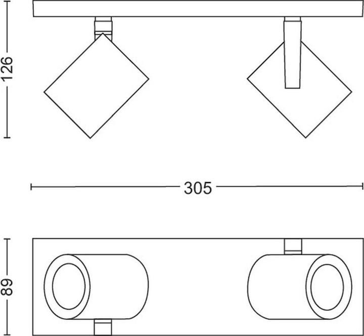 Produktbild Philips Hue Argenta Basis BT (350 lm, GU10)