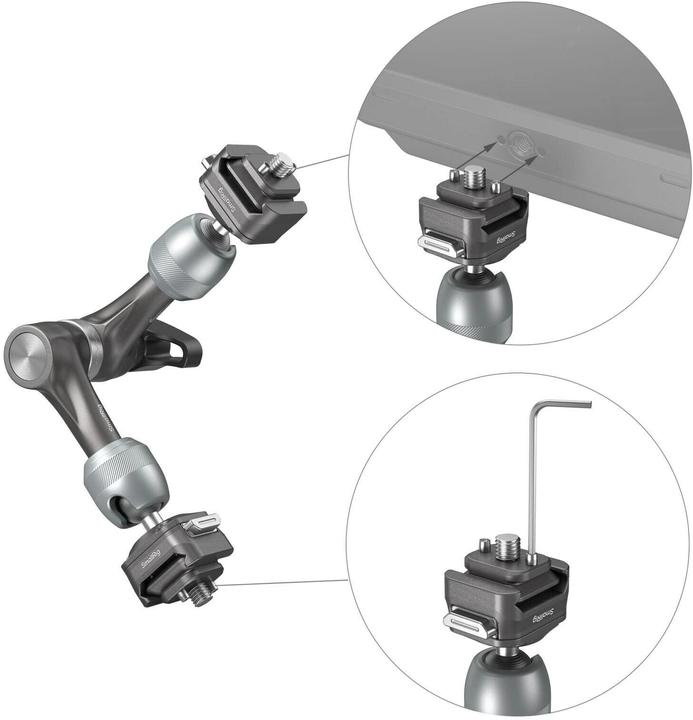 Produktbild SmallRig HawkLock H21 Quick Release Rosette Magic Arm (7") 4490