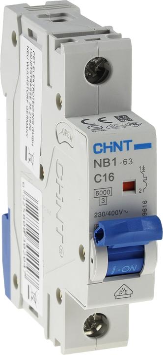 Produktbild Chint 179616 NB1L Leitungsschutzschalter 1polig 16 A