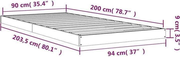 Produktbild VidaXL Burr (90 x 200 cm)