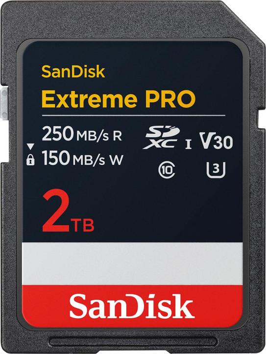Produktbild SanDisk Extreme PRO UHS-I V30 (2000 GB, SDXC, U3, UHS-I)