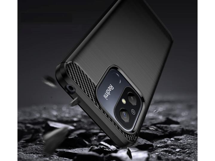Produktbild Screenguard Xiaomi Redmi 12C Hülle Carbon Brushed Soft TPU (Xiaomi Redmi 12C)