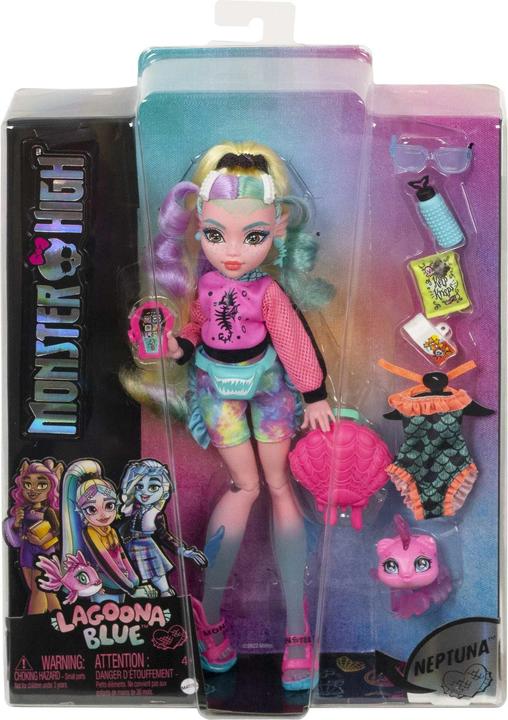 Actual product image Monster High Lagoona Blue Doll With Pet And Accessories