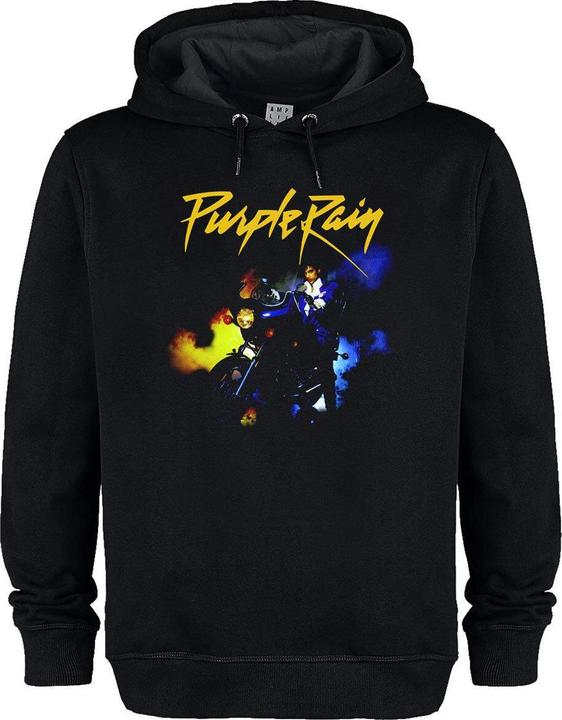 Actual product image Amplified Unisex Adult Purple Rain Motorcycle Prince Hoodie (XXL)