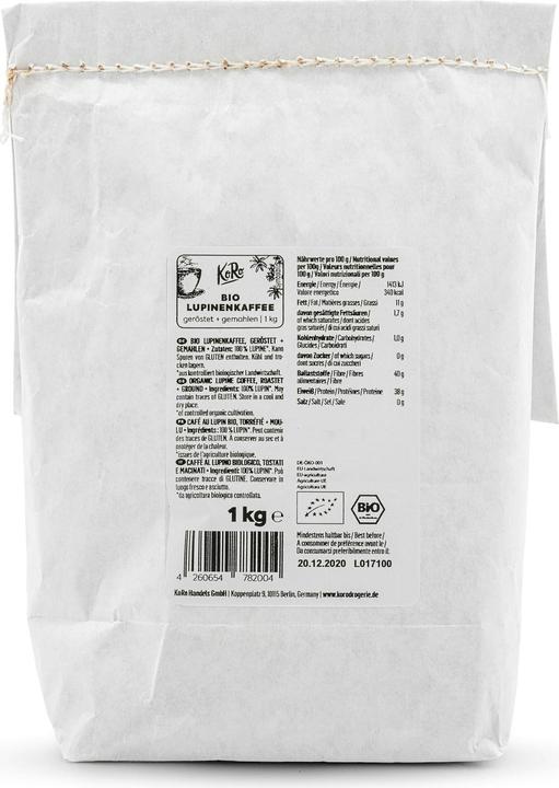 KoRo Bio Lupinenkaffee, geröstet und gemahlen (1000 g)