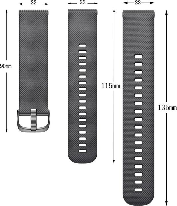 Immagine prodotto Deltalabs Quick Change Schnellwechsel Armband zu Garmin (22 mm, Silicone)