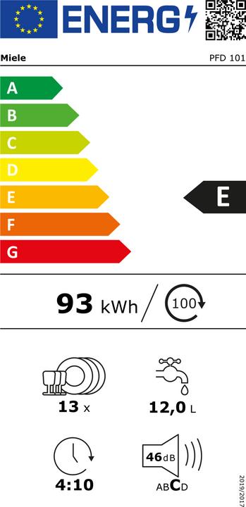 Energy Label Miele PFD 101