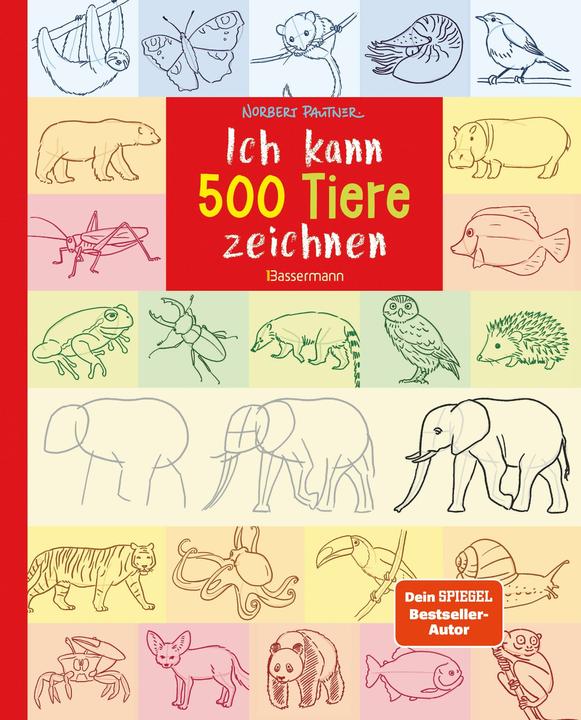Produktbild Ich kann 500 Tiere zeichnen. Die Zeichenschule für Kinder ab 8 Jahren